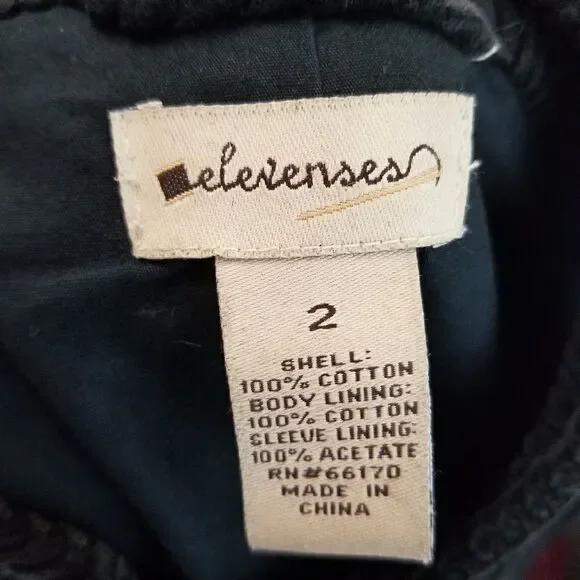 RARE anthropologie elevenses peacock corduroy - Picture 7 of 16